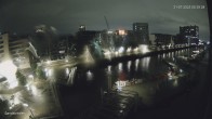 Archiv Foto Webcam Hamburg: HafenCity und Elbphilharmonie 23:00
