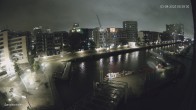 Archiv Foto Webcam Hamburg: HafenCity und Elbphilharmonie 23:00