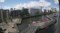 Archiv Foto Webcam Hamburg: HafenCity und Elbphilharmonie 09:00