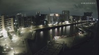 Archiv Foto Webcam Hamburg: HafenCity und Elbphilharmonie 23:00