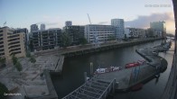 Archiv Foto Webcam Hamburg: HafenCity und Elbphilharmonie 19:00