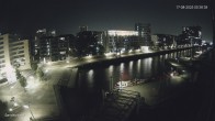 Archiv Foto Webcam Hamburg: HafenCity und Elbphilharmonie 23:00