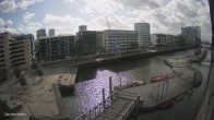 Archiv Foto Webcam Hamburg: HafenCity und Elbphilharmonie 13:00