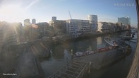Archiv Foto Webcam Hamburg: HafenCity und Elbphilharmonie 09:00