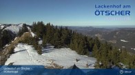 Archiv Foto Webcam Aussicht vom Hüttenkogel in Lackenhof 08:00