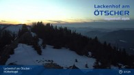 Archiv Foto Webcam Aussicht vom Hüttenkogel in Lackenhof 18:00