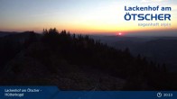 Archiv Foto Webcam Aussicht vom Hüttenkogel in Lackenhof 02:00