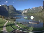 Archiv Foto Webcam Hallstätter See: Strandbad Obertraun 09:00