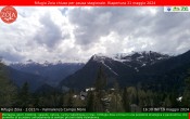 Archiv Foto Webcam Berghütte Zoia bei Chiesa in Valmalenco 15:00