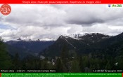 Archiv Foto Webcam Berghütte Zoia bei Chiesa in Valmalenco 11:00