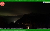 Archiv Foto Webcam Berghütte Zoia bei Chiesa in Valmalenco 23:00