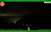 Archiv Foto Webcam Berghütte Zoia bei Chiesa in Valmalenco 03:00