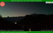 Archiv Foto Webcam Berghütte Zoia bei Chiesa in Valmalenco 23:00