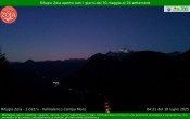 Archiv Foto Webcam Berghütte Zoia bei Chiesa in Valmalenco 03:00