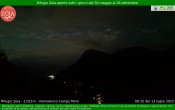 Archiv Foto Webcam Berghütte Zoia bei Chiesa in Valmalenco 23:00