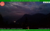 Archiv Foto Webcam Berghütte Zoia bei Chiesa in Valmalenco 03:00