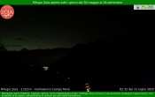 Archiv Foto Webcam Berghütte Zoia bei Chiesa in Valmalenco 01:00