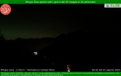 Archiv Foto Webcam Berghütte Zoia bei Chiesa in Valmalenco 23:00