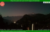 Archiv Foto Webcam Berghütte Zoia bei Chiesa in Valmalenco 23:00