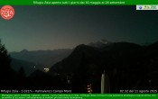Archiv Foto Webcam Berghütte Zoia bei Chiesa in Valmalenco 01:00