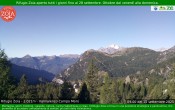 Archiv Foto Webcam Berghütte Zoia bei Chiesa in Valmalenco 08:00