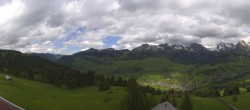 Archived image Webcam Chäserrugg Iltios Mountain Hut: Panorama View 11:00
