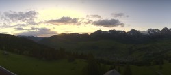 Archived image Webcam Chäserrugg Iltios Mountain Hut: Panorama View 19:00