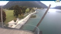 Archived image Webcam Pertisau at Achensee, footbridge 04:00