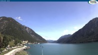 Archived image Webcam Pertisau at Achensee, footbridge 09:00