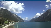Archived image Webcam Pertisau at Achensee, footbridge 11:00
