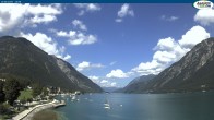 Archived image Webcam Pertisau at Achensee, footbridge 13:00