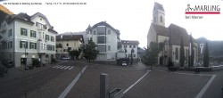 Archived image Webcam Marling - Piazza Chiesa 00:00