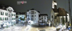 Archived image Webcam Marling - Piazza Chiesa 19:00