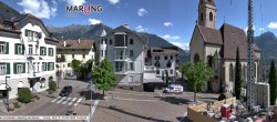 Archived image Webcam Marling - Piazza Chiesa 09:00