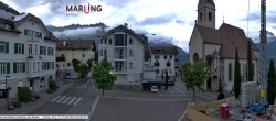 Archived image Webcam Marling - Piazza Chiesa 19:00