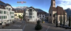 Archived image Webcam Marling - Piazza Chiesa 03:00