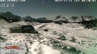 Archiv Foto Webcam Sennes Hütte im Naturpark Fanes-Sennes-Prags 23:00