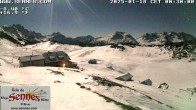 Archiv Foto Webcam Sennes Hütte im Naturpark Fanes-Sennes-Prags 23:00