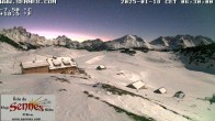 Archiv Foto Webcam Sennes Hütte im Naturpark Fanes-Sennes-Prags 05:00