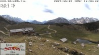 Archiv Foto Webcam Sennes Hütte im Naturpark Fanes-Sennes-Prags 09:00