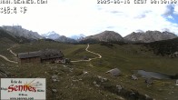 Archiv Foto Webcam Sennes Hütte im Naturpark Fanes-Sennes-Prags 07:00