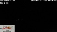 Archiv Foto Webcam Sennes Hütte im Naturpark Fanes-Sennes-Prags 23:00