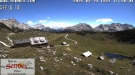 Archiv Foto Webcam Sennes Hütte im Naturpark Fanes-Sennes-Prags 13:00