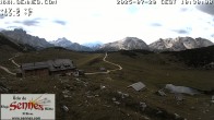 Archiv Foto Webcam Sennes Hütte im Naturpark Fanes-Sennes-Prags 09:00