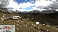 Archiv Foto Webcam Sennes Hütte im Naturpark Fanes-Sennes-Prags 13:00