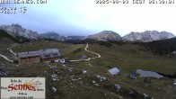 Archiv Foto Webcam Sennes Hütte im Naturpark Fanes-Sennes-Prags 05:00