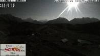 Archiv Foto Webcam Sennes Hütte im Naturpark Fanes-Sennes-Prags 23:00