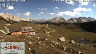 Archiv Foto Webcam Sennes Hütte im Naturpark Fanes-Sennes-Prags 15:00