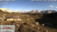 Archiv Foto Webcam Sennes Hütte im Naturpark Fanes-Sennes-Prags 17:00