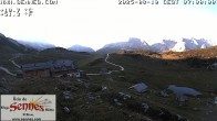 Archiv Foto Webcam Sennes Hütte im Naturpark Fanes-Sennes-Prags 06:00